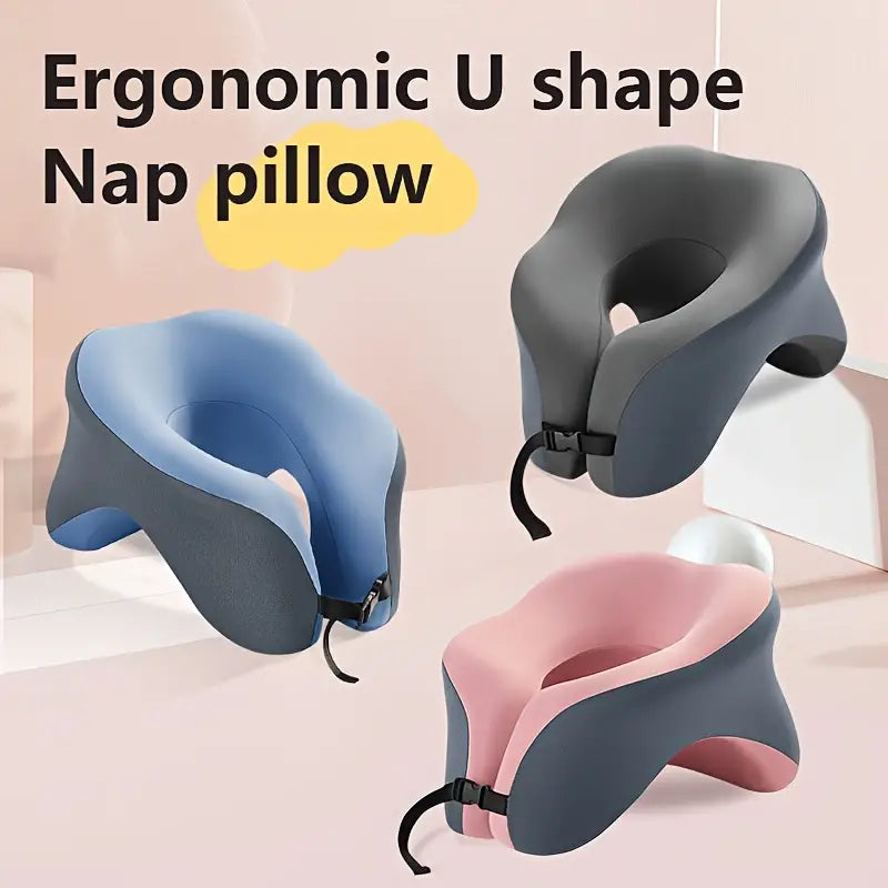 Almohada de dormir, almohada de viaje, almohada de camping y cojín para cuello y columna cervical