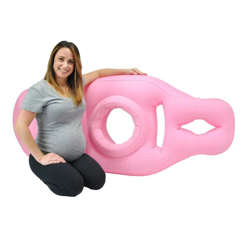 Almohada de embarazo y colchoneta de yoga hinchable: ideal para noches cómodas y de gran soporte