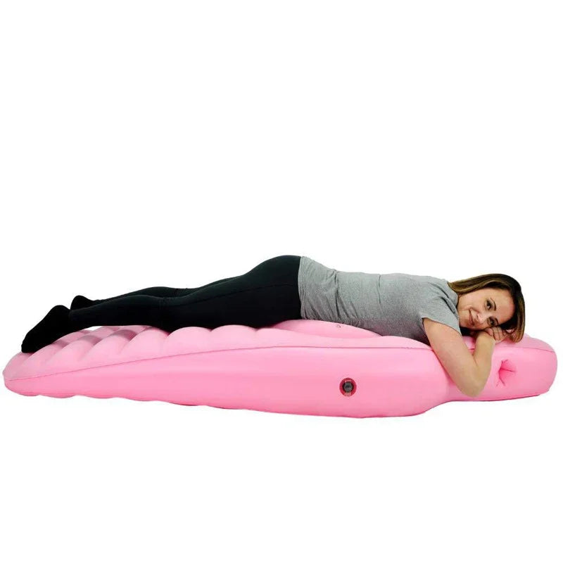 Almohada de embarazo y colchoneta de yoga hinchable: ideal para noches cómodas y de gran soporte