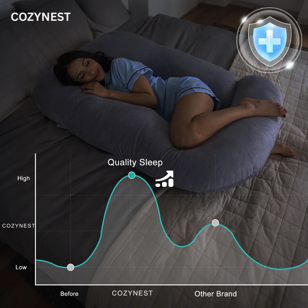 Almohada ortopédica de cuerpo entero para embarazo