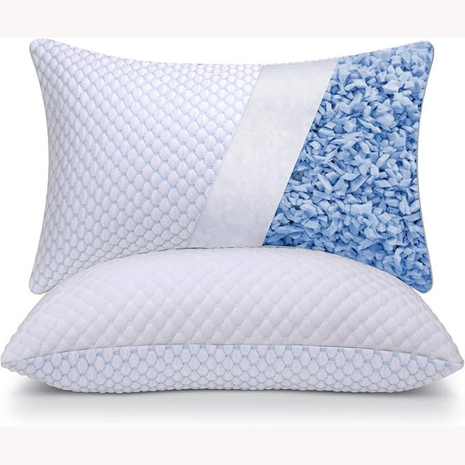 Almohada refrigerante de espuma viscoelástica, ideal para días calurosos