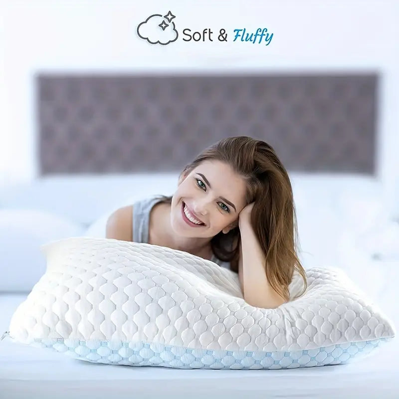 Almohada refrigerante de espuma viscoelástica, ideal para días calurosos