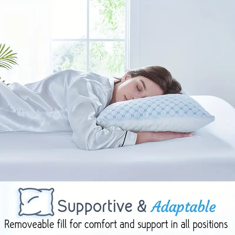Almohada refrigerante de espuma viscoelástica, ideal para días calurosos