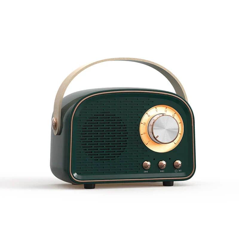 Altavoz Bluetooth - Altavoz Inalámbrico Retro con Radio FM