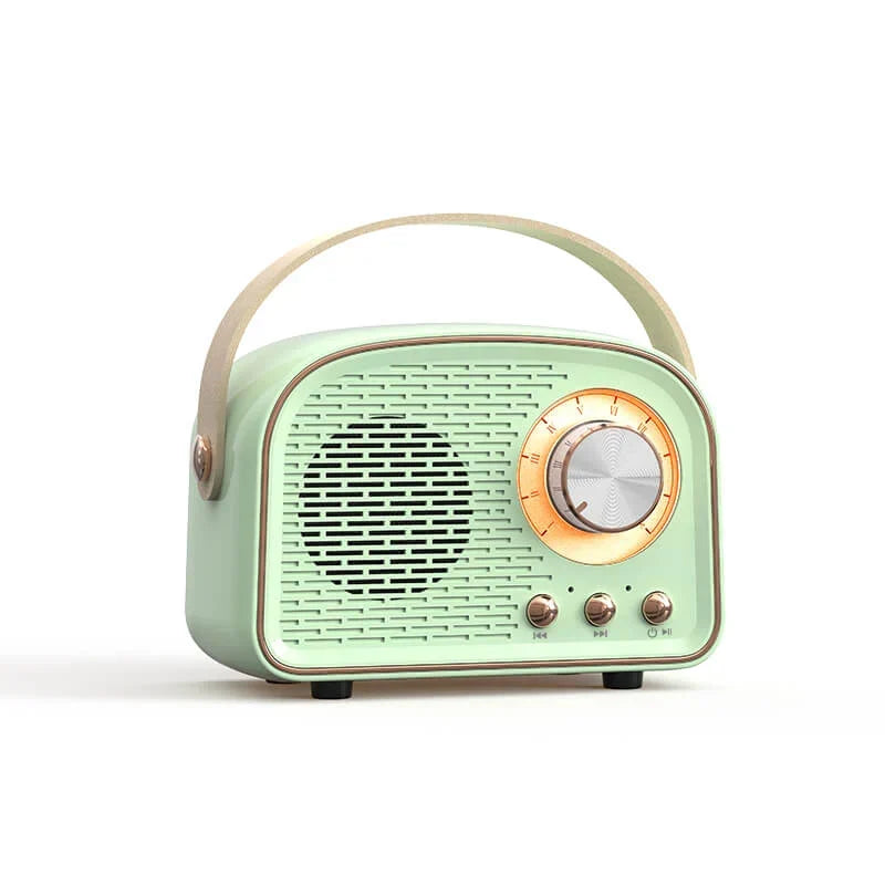 Altavoz Bluetooth - Altavoz Inalámbrico Retro con Radio FM