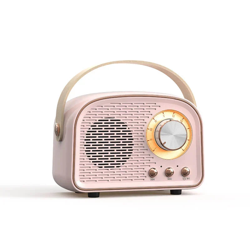 Altavoz Bluetooth - Altavoz Inalámbrico Retro con Radio FM