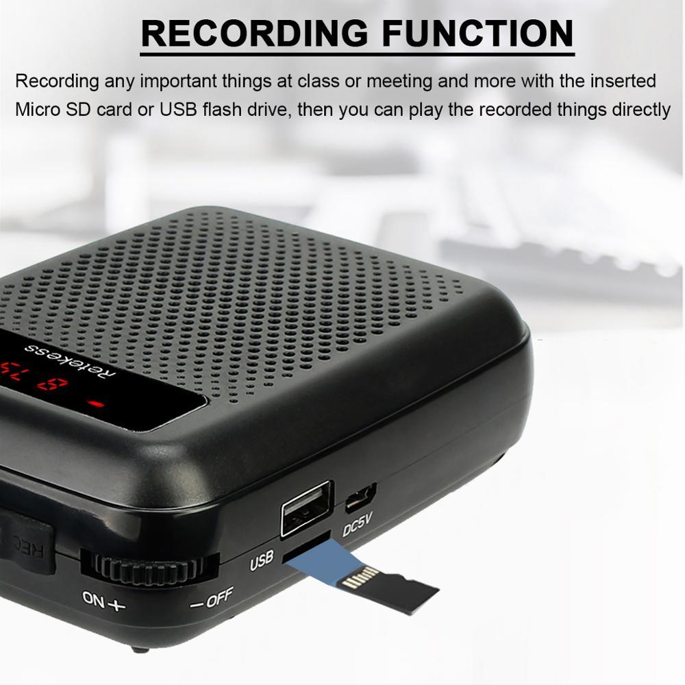 Amplificador de voz portátil – Sonido nítido para enseñanza y reuniones
