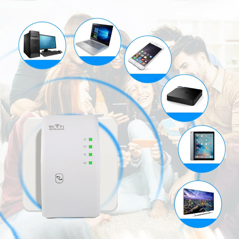 Amplificador WiFi inalámbrico para internet rápido