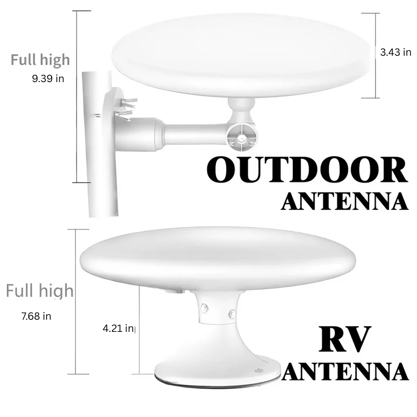 Antena de TV digital HD para exterior de largo alcance | Canales HD y 4K gratis