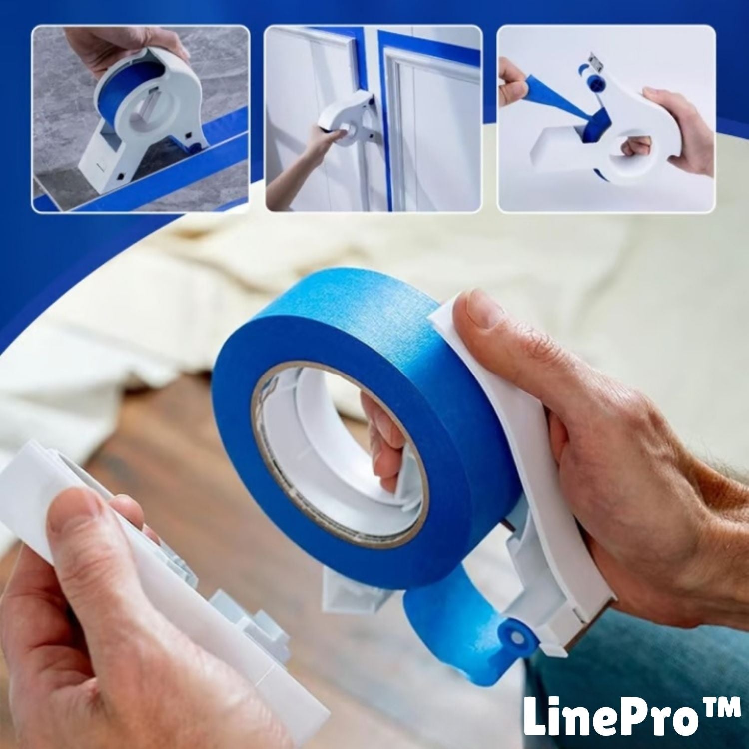 Aplicador de cinta de pintor para bordes de pintura limpios – para paredes