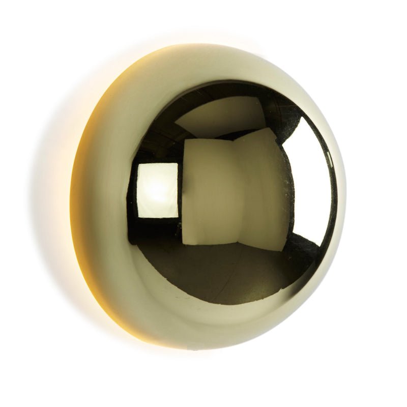 Aplique de pared Bauhaus Eclipse | Luz artística moderna con acabado dorado