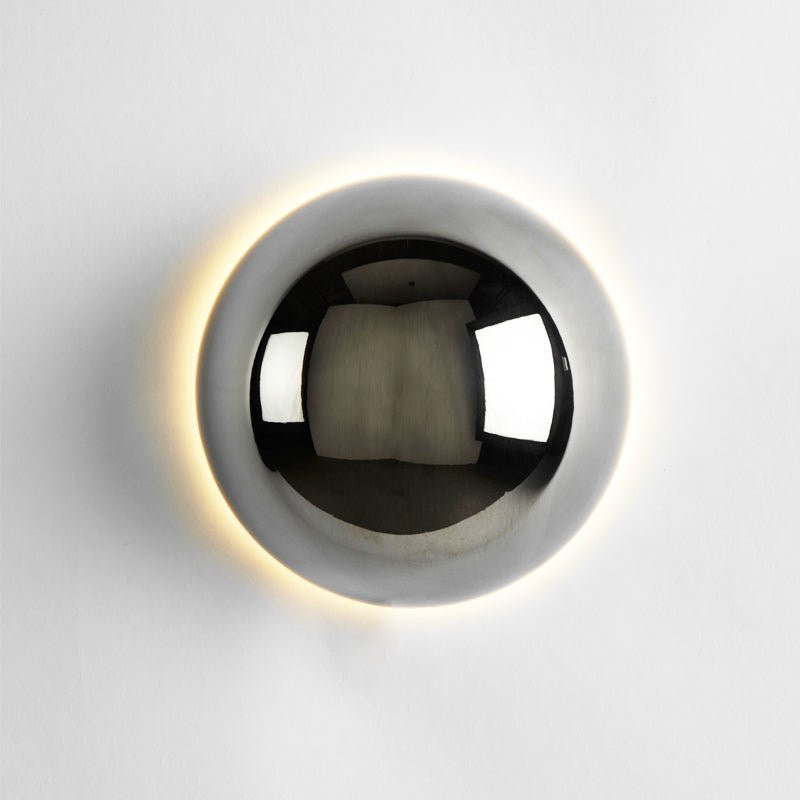 Aplique de pared Bauhaus Eclipse | Luz artística moderna con acabado dorado