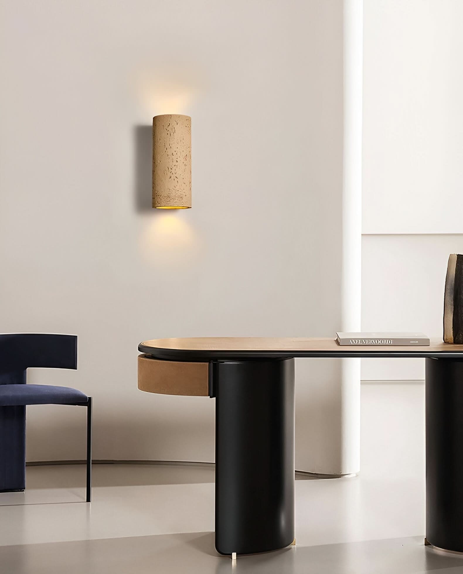 Aplique de pared cilíndrico LED – Juego de 2