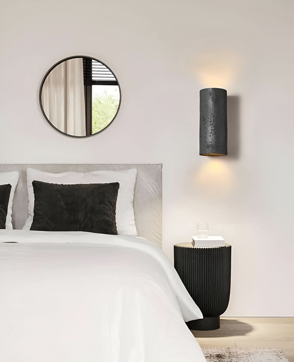 Aplique de pared cilíndrico LED – Juego de 2