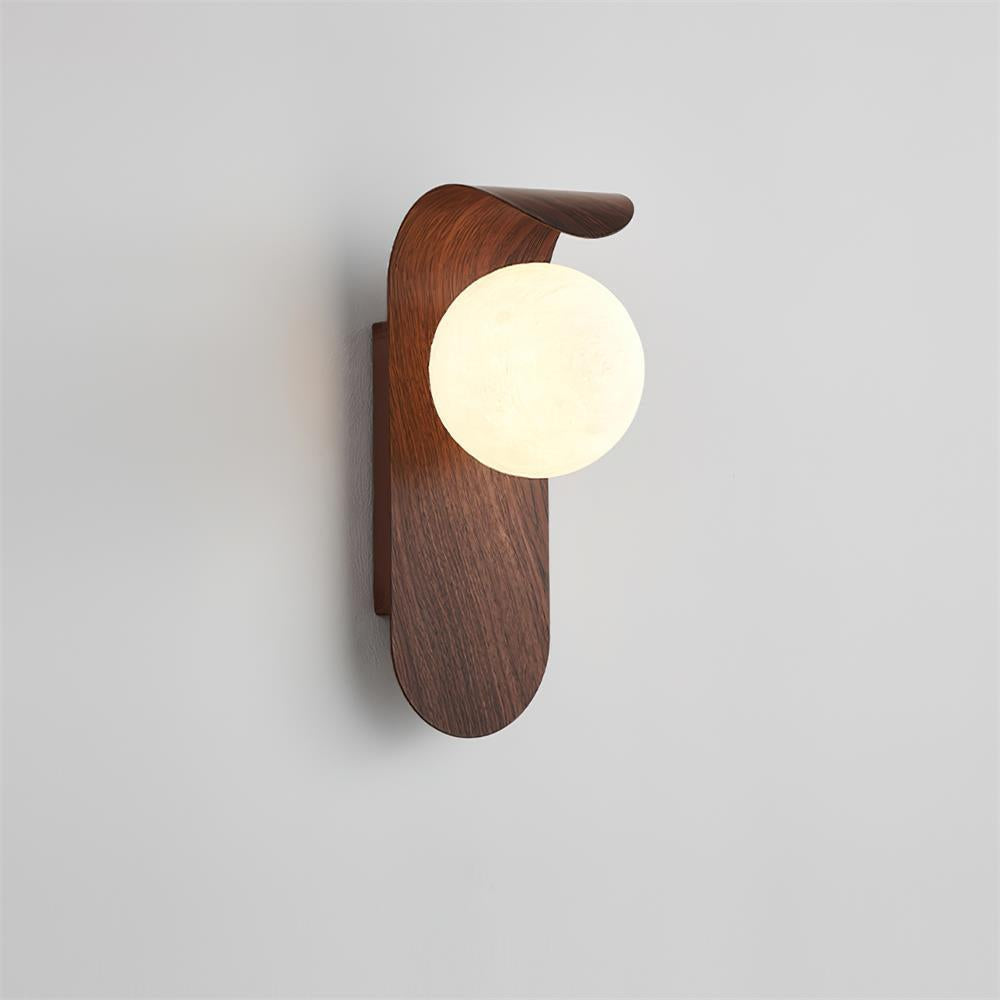 Aplique de Pared de Esfera Mate, Lámpara Resistente a la Humedad para Baño o Exteriores