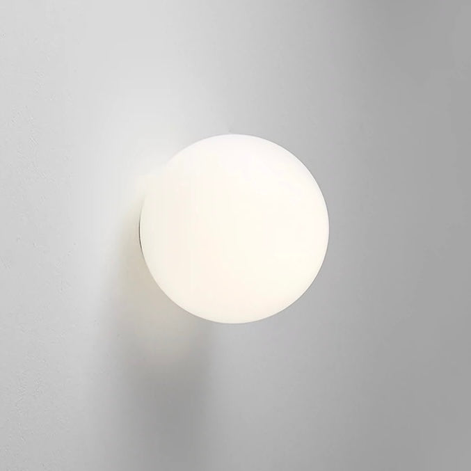 Aplique de pared esférico – Lámpara de pared moderna de vidrio – Iluminación de interior elegante