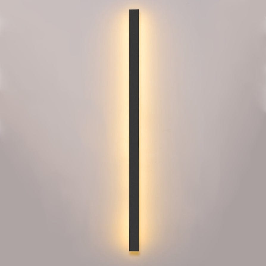 Aplique de pared exterior moderno de aluminio con retroiluminación