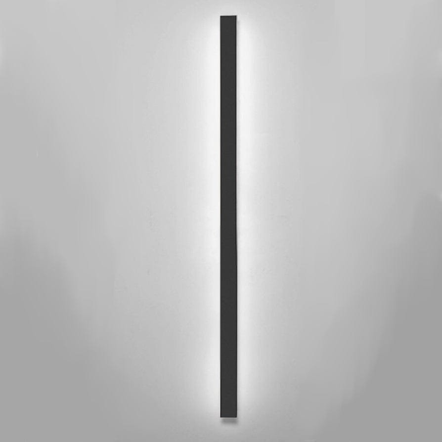 Aplique de pared exterior moderno de aluminio con retroiluminación