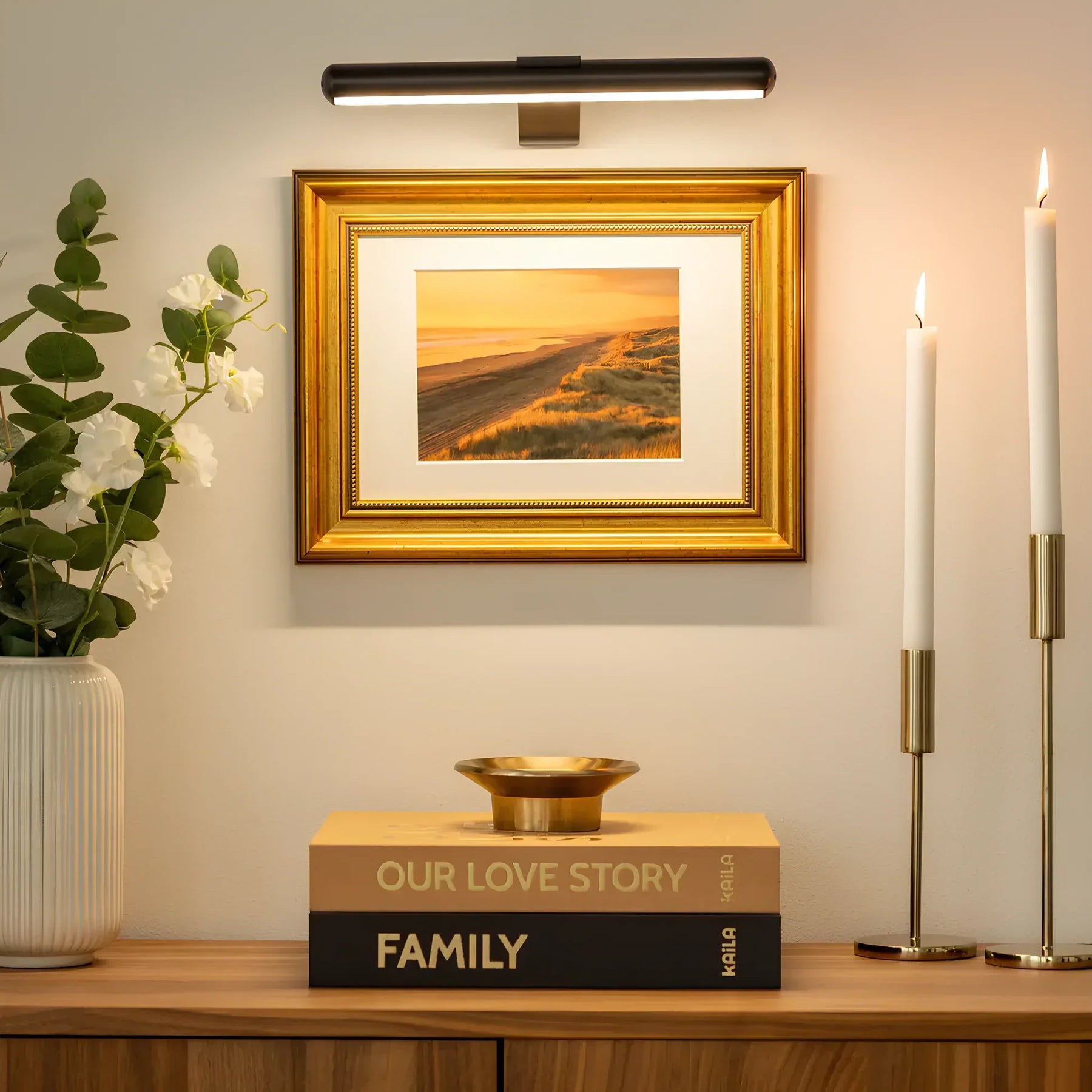 Aplique de pared – Iluminación LED inalámbrica para cuadros con función regulable