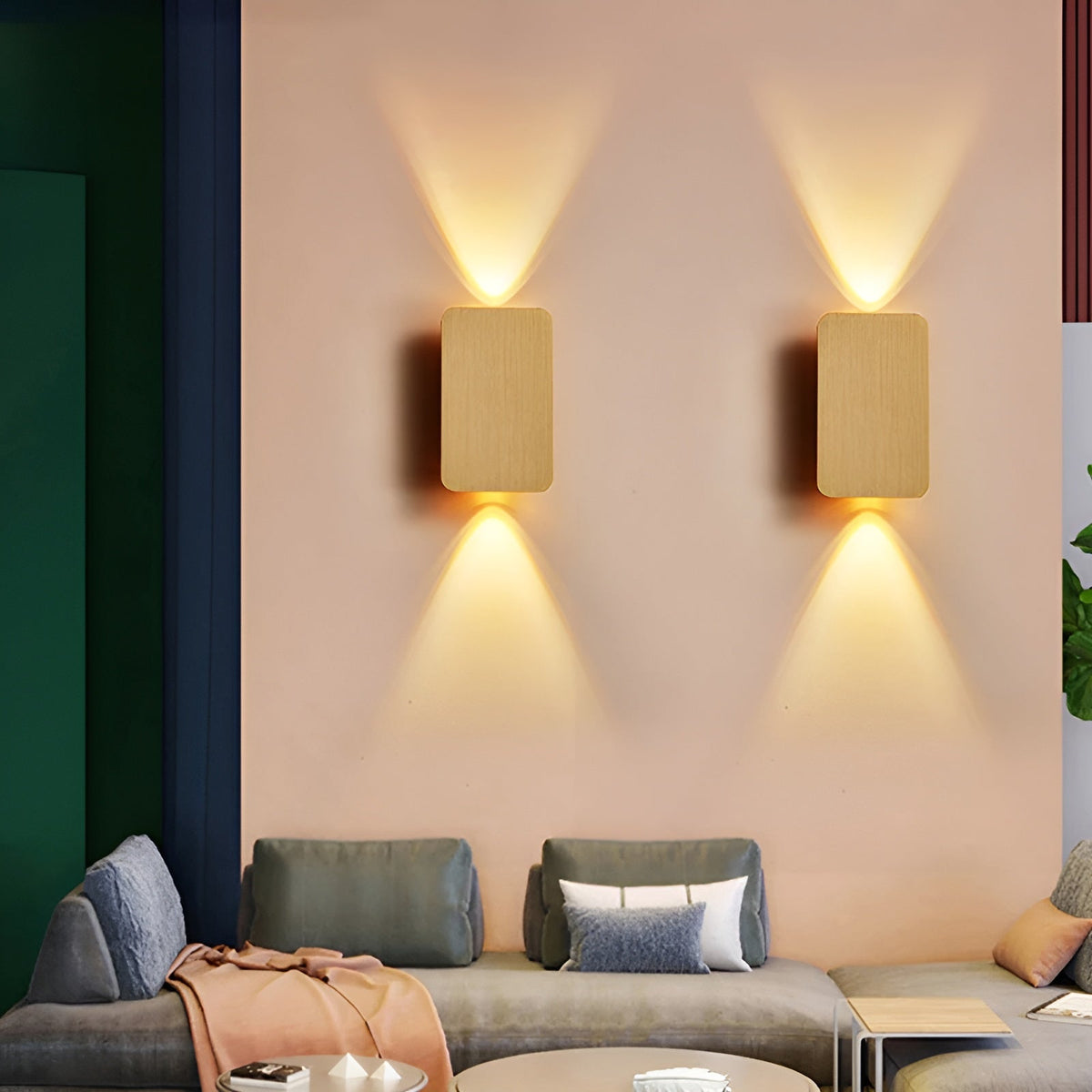 Aplique de pared LED moderno de diseño minimalista para salón y pasillo