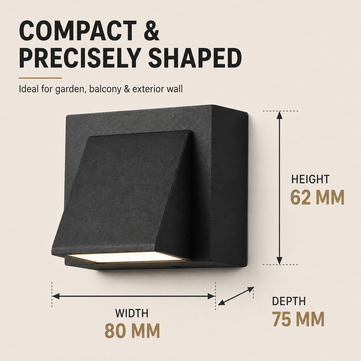 Aplique de Pared para Exterior con Protección IP65