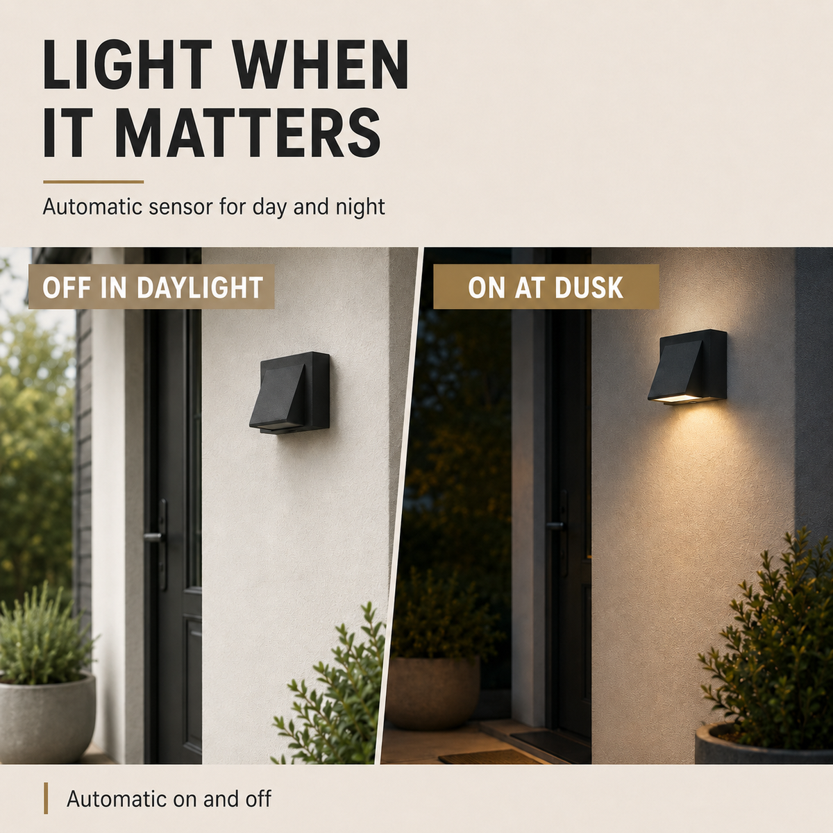 Aplique de Pared para Exterior con Protección IP65