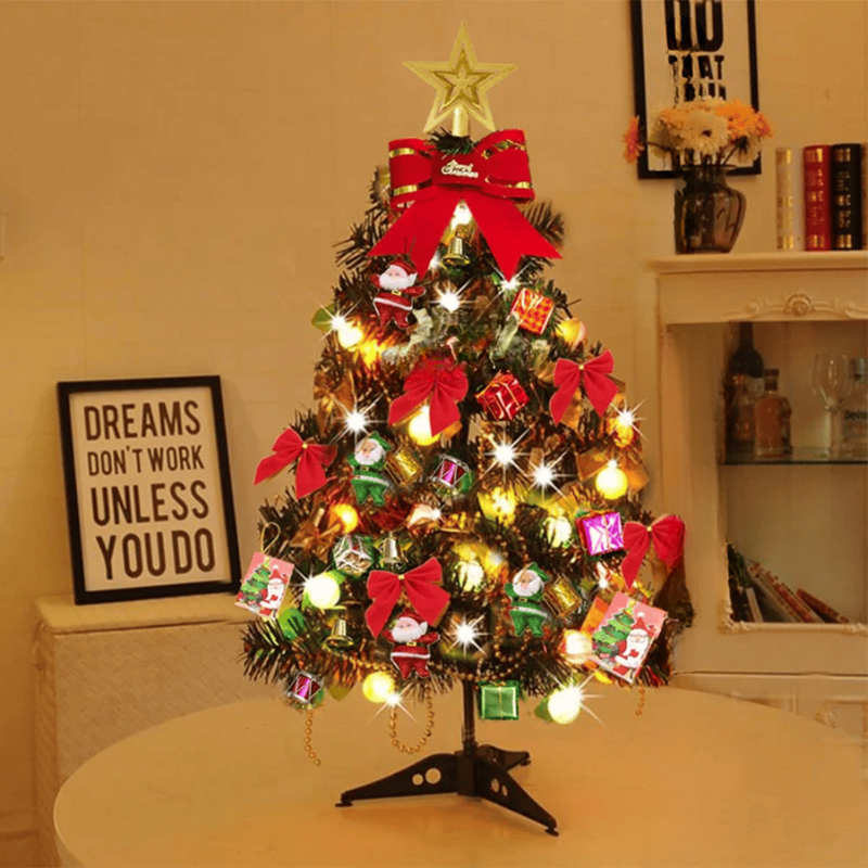 Árbol de Navidad de mesa con iluminación integrada