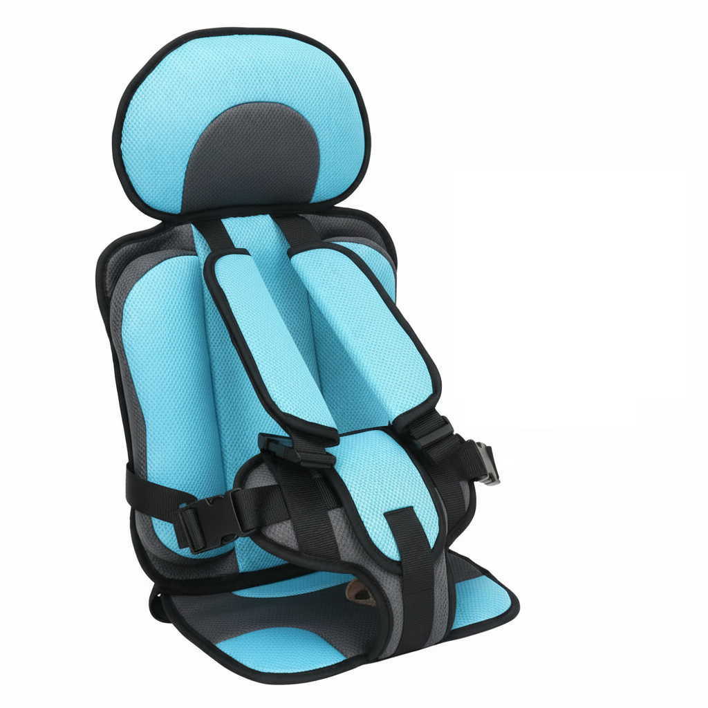 Asiento elevador portátil y plegable para coche para niños