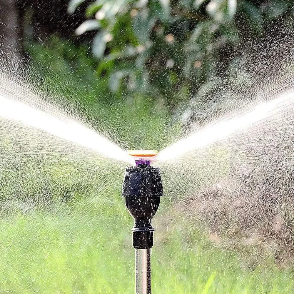 Aspersor de Jardín Giratorio Automático con Trípode Telescópico