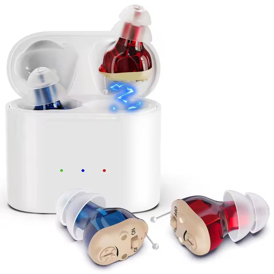 Audífonos digitales invisibles y recargables para una amplificación discreta