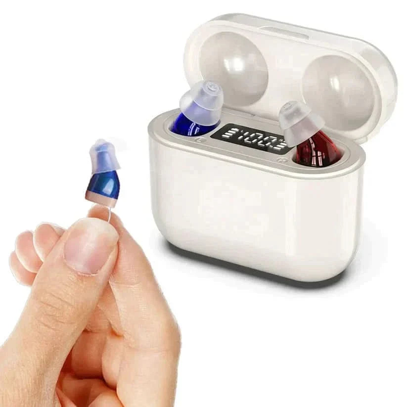 Audífonos invisibles recargables para adultos (par)