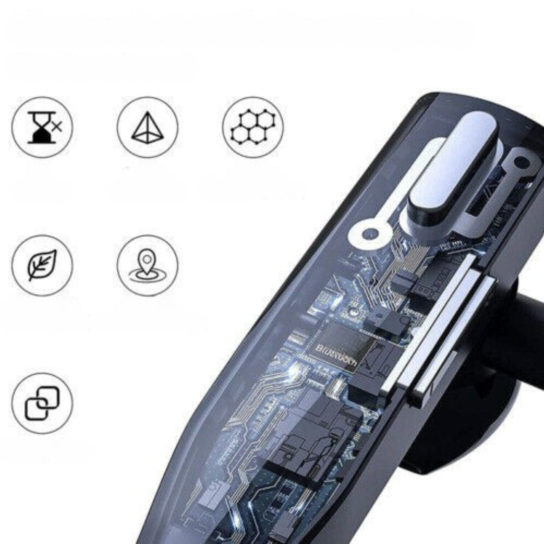 Auricular Bluetooth Profesional con Cancelación de Ruido y Diseño Ergonómico