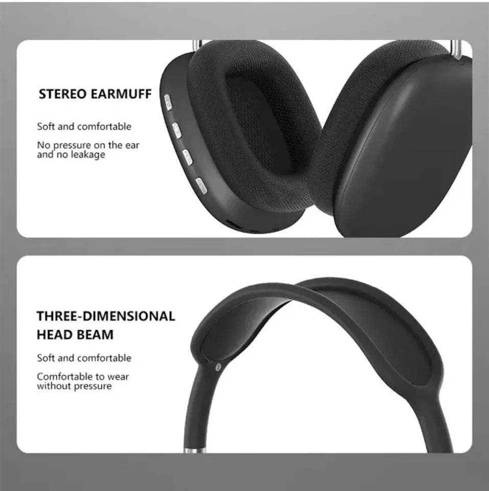 Auriculares Bluetooth con sonido estéreo HiFi y cancelación de ruido