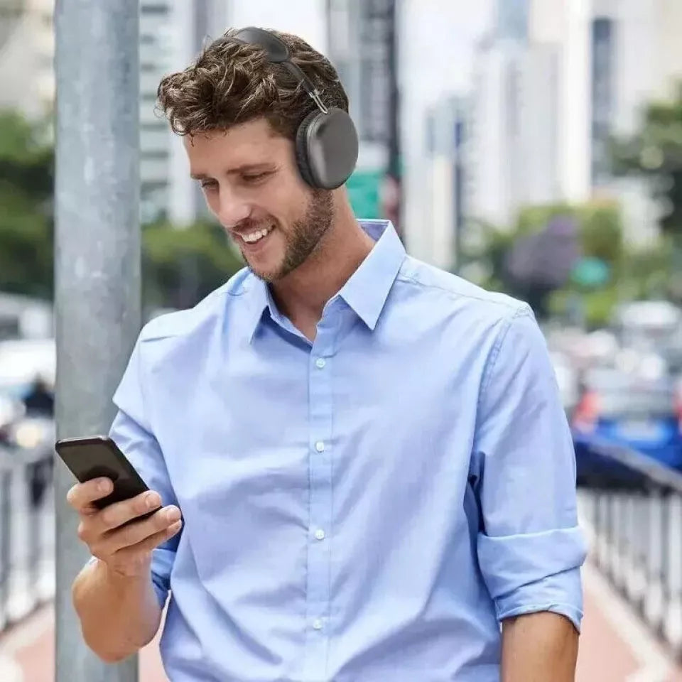 Auriculares Bluetooth con sonido estéreo HiFi y cancelación de ruido