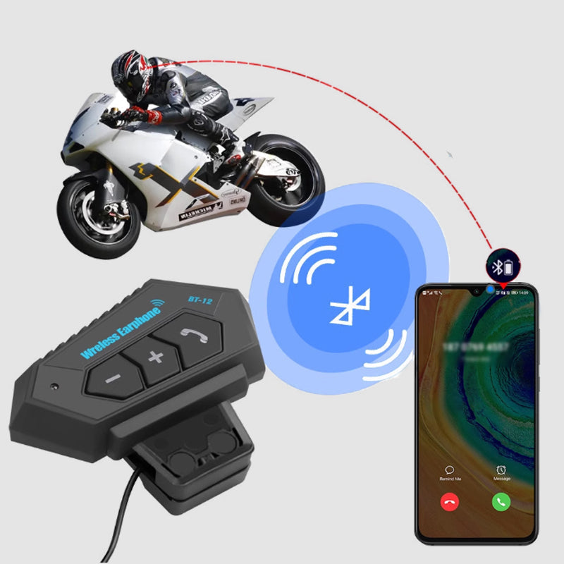 Auriculares Bluetooth para casco de moto con cancelación de ruido y batería de larga duración para comunicación manos libres de motociclistas