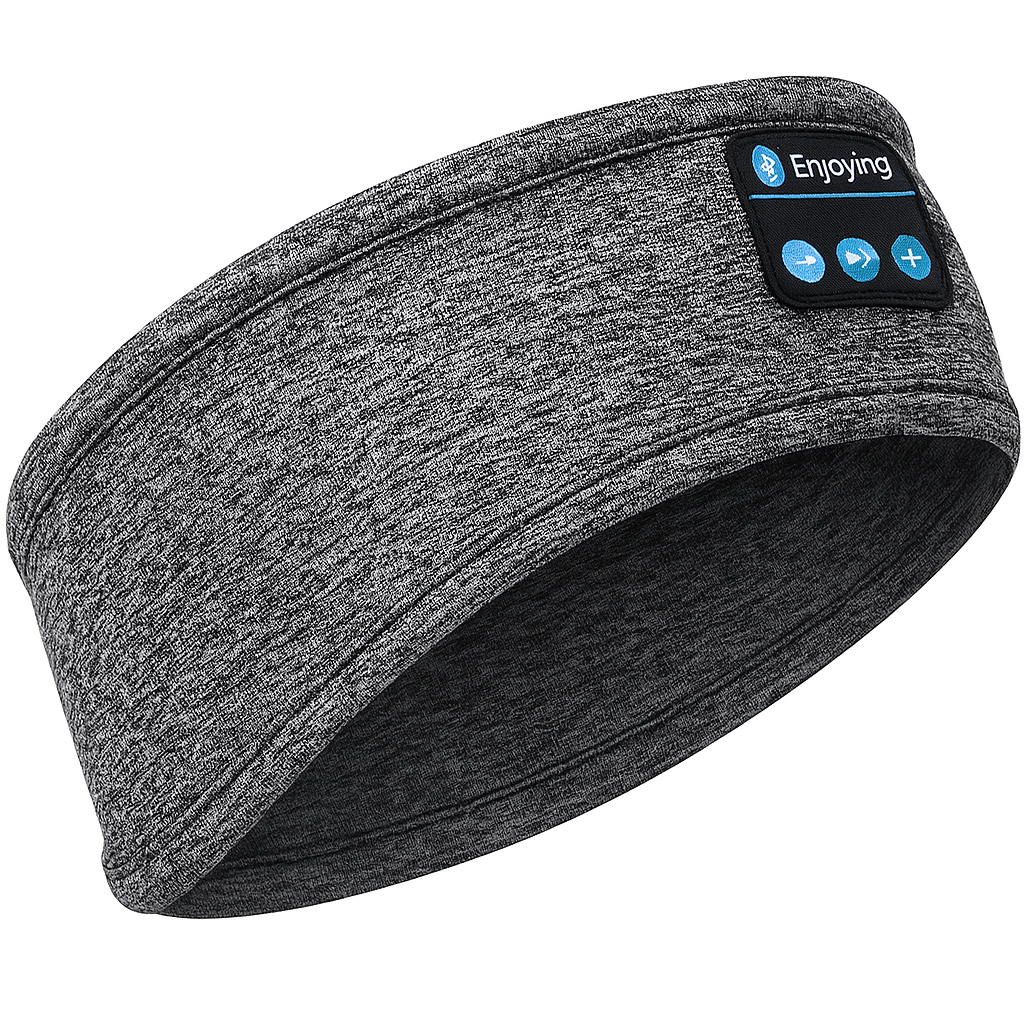 Auriculares inalámbricos de dormir Bluetooth en cinta para el pelo de tejido suave