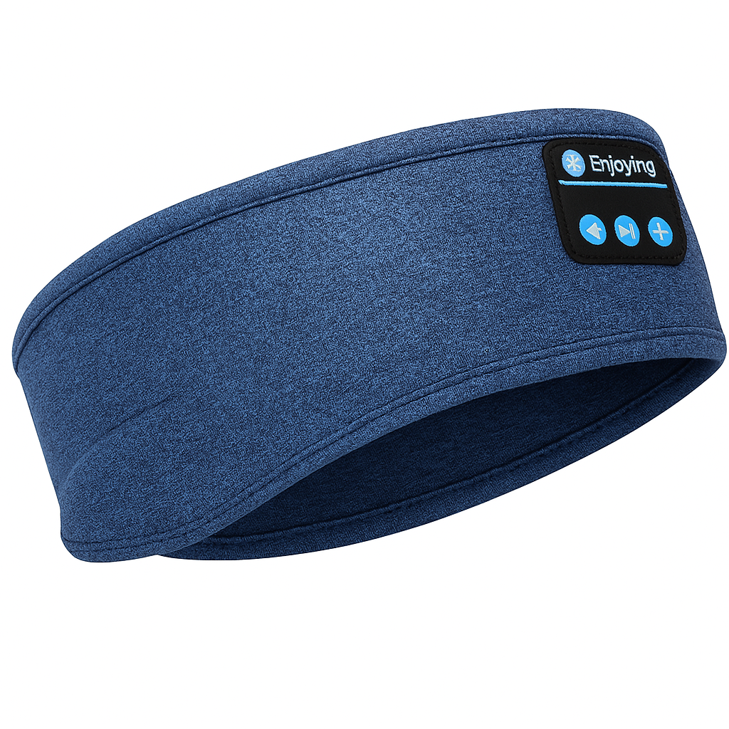 Auriculares inalámbricos de dormir Bluetooth en cinta para el pelo de tejido suave