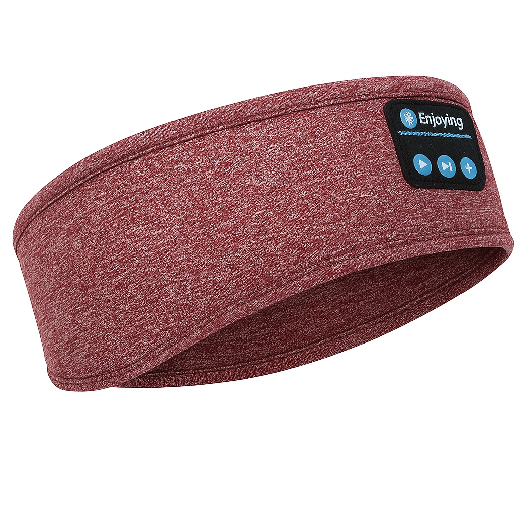Auriculares inalámbricos de dormir Bluetooth en cinta para el pelo de tejido suave