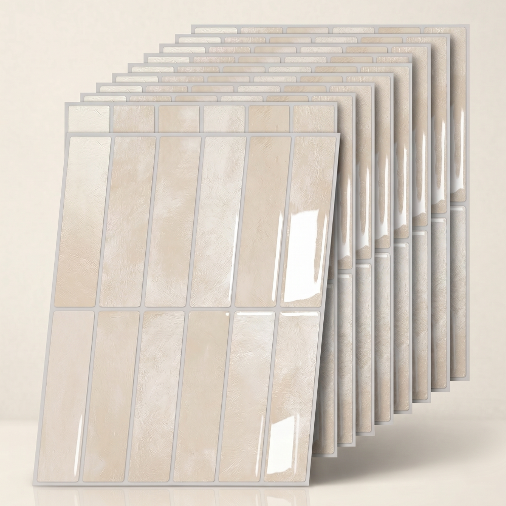 Azulejos adhesivos de pared 3D para cocina y baño