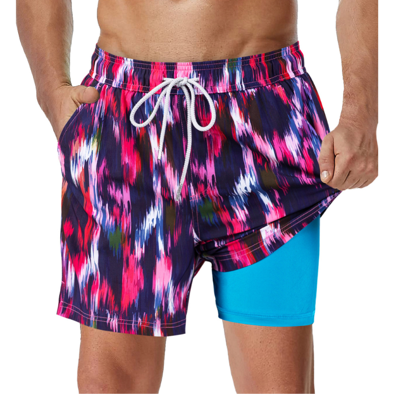 Bañador tipo shorts 2 en 1 para hombre
