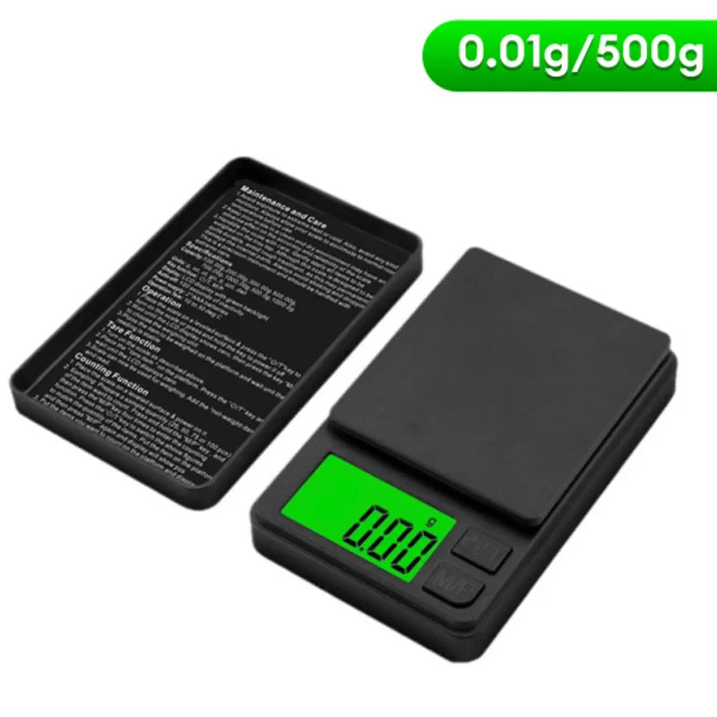 Báscula digital de bolsillo: capacidad de 1000 g, precisión de 0,1 g