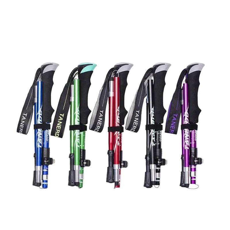 Bastones de trekking ajustables para senderismo: telescópicos y plegables