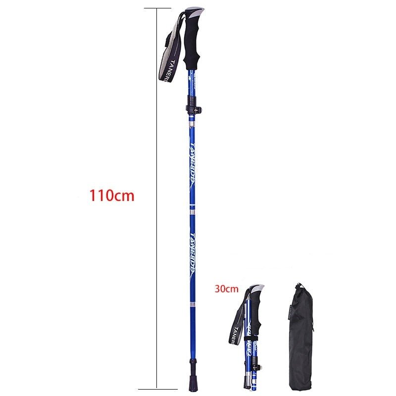 Bastones de trekking ajustables para senderismo: telescópicos y plegables