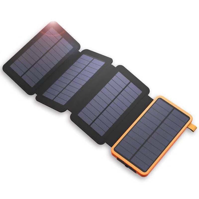 Batería externa solar plegable e impermeable