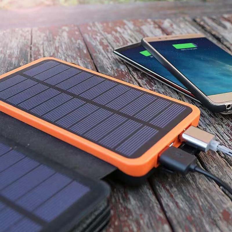 Batería externa solar plegable e impermeable