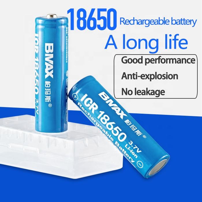 Baterías recargables universales 18650 de iones de litio de 3,7 V (paquete de 2)