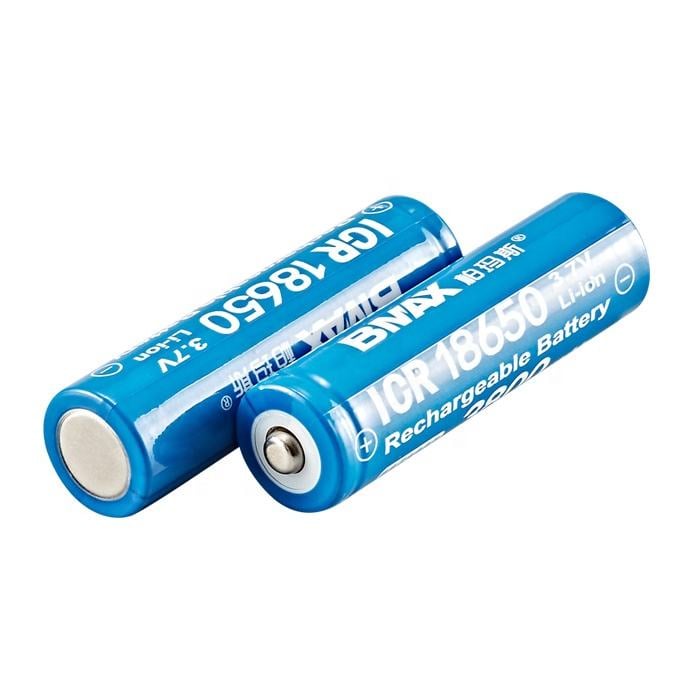 Baterías recargables universales 18650 de iones de litio de 3,7 V (paquete de 2)