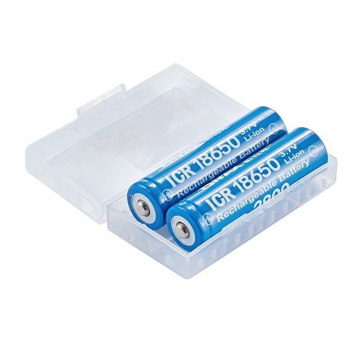 Baterías recargables universales 18650 de iones de litio de 3,7 V (paquete de 2)