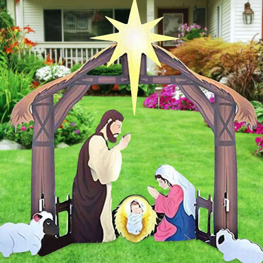 Belén de Navidad para exterior resistente a la intemperie: cree un ambiente navideño mágico
