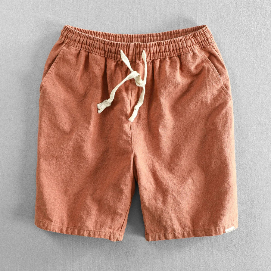 Bermuda casual para hombre con cintura elástica